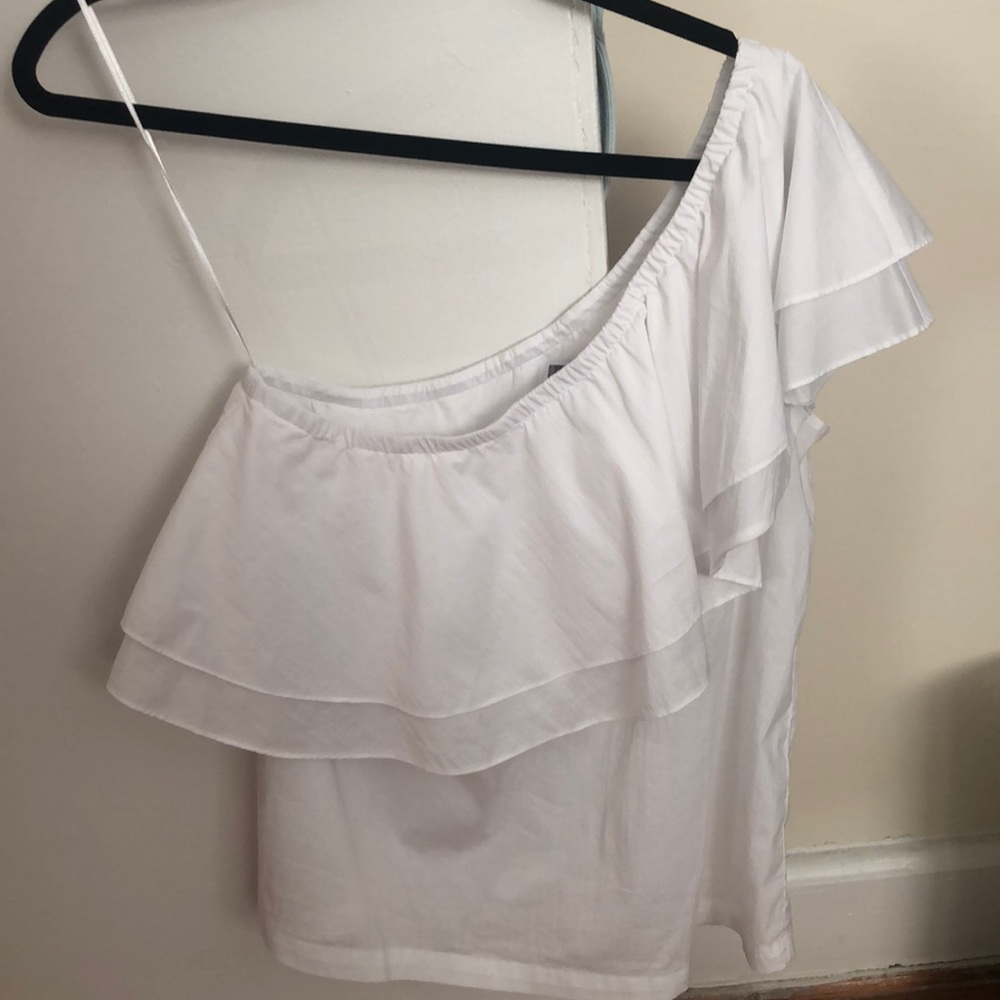 Chelsea28 Ruffle One Shoulder top - Picture 3 of 5